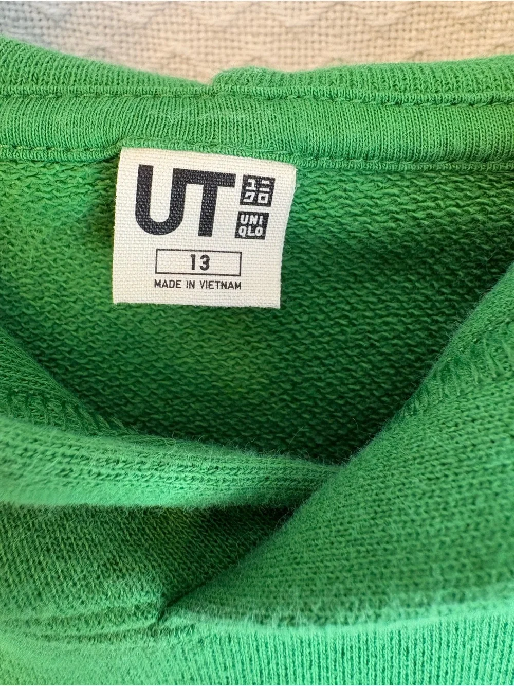 UNIQLO UT Minecraft Kids Creeper Green Hoodie with Minecraft Graphic  Size 13
